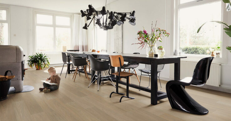 Designbeläge in Kombination mit Fußbodenheizung