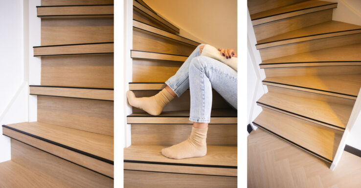 Eine Treppenrenovierung mit Designbelag: so funktioniert es