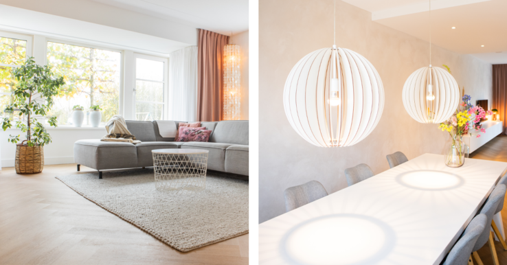 Ein Blick in das Neubauhaus von Charina